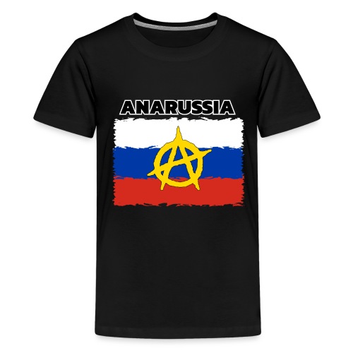 Anarussia Russia Flag Anarchy - Teenager Premium T-Shirt