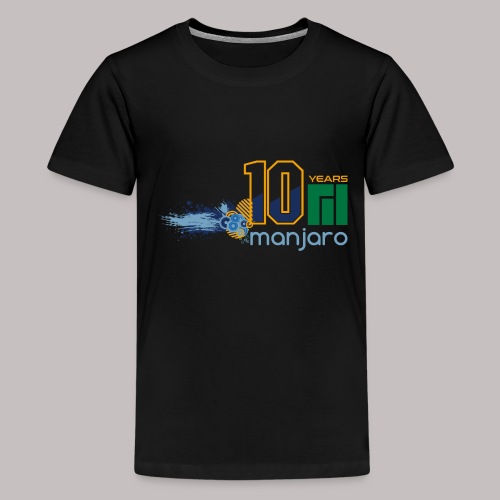 Manjaro 10 years splash colors - Teenage Premium T-Shirt