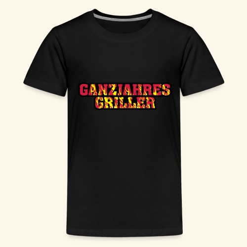 Grill T Shirt Design Ganzjahresgriller - Teenager Premium T-Shirt
