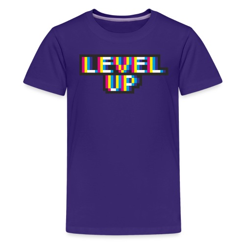 Pixelart No. 21 (Level Up) - bunt/colour - Teenager Premium T-Shirt