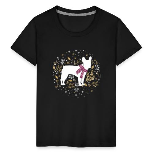 French Bulldog Winter - Teenager Premium T-Shirt