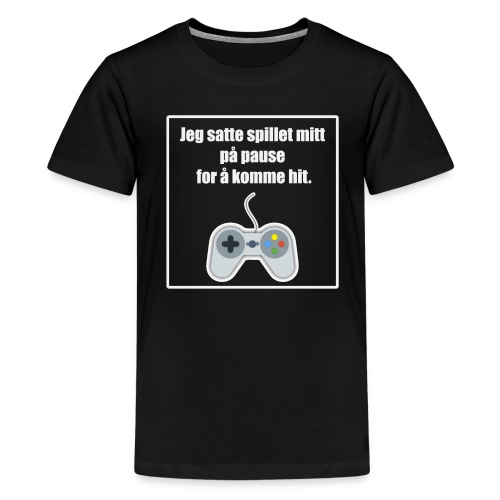 morsom t-skjorte til gamer - Premium T-skjorte for tenåringer