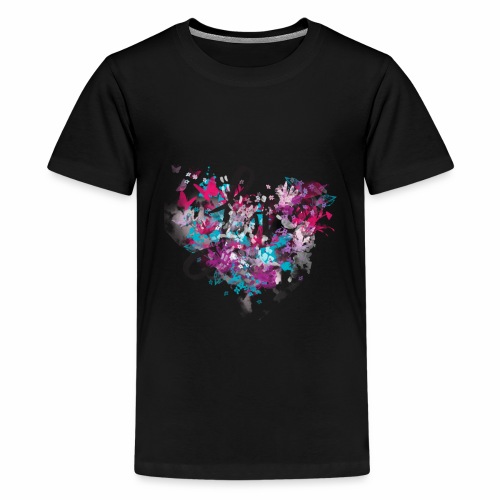 Love with Heart - Teenage Premium T-Shirt