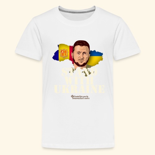 Ukraine Andorra - Teenager Premium T-Shirt