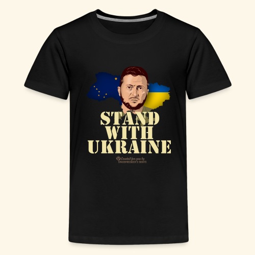 Ukraine Alaska Stand with Ukraine - Teenager Premium T-Shirt