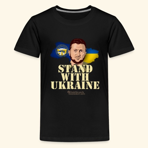 Ukraine US-Bundesstaat Nebraska Selenskyj - Teenager Premium T-Shirt