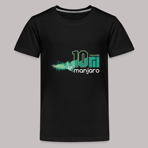 Manjaro 10 years splash v2 - Teenage Premium T-Shirt