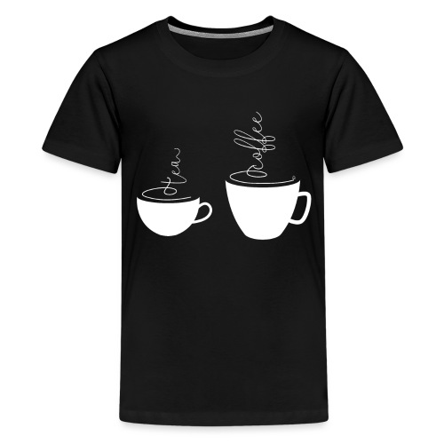 0255 kawa lub herbata | Najlepsi przyjaciele - Koszulka młodzieżowa Premium