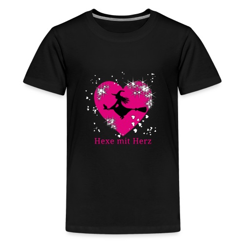 Hexe mit Herz - Teenager Premium T-Shirt