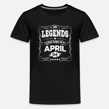 True legends are born in April - Premium T-shirt for kids (10-12 yr)