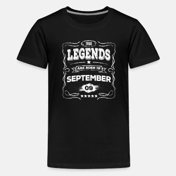 True legends are born in September - Premium T-shirt for kids (10-12 yr)