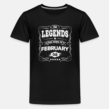 True legends are born in February - Premium T-shirt for kids (10-12 yr)