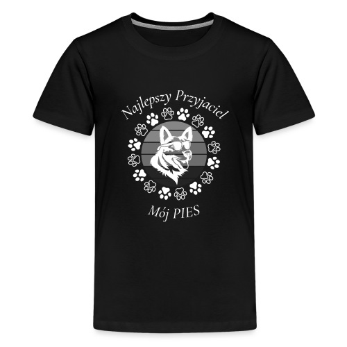 Najlepszy Przyjaciel Mój Pies - Koszulka młodzieżowa Premium