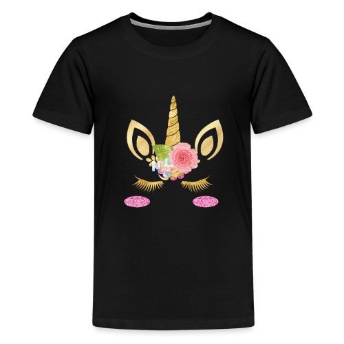 unicorn face - Teenager Premium T-Shirt