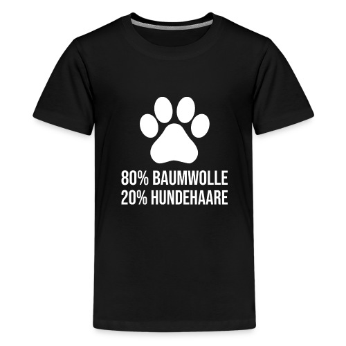 Baumwolle Hundehaare Lustiger Hunde Spruch - Teenager Premium T-Shirt