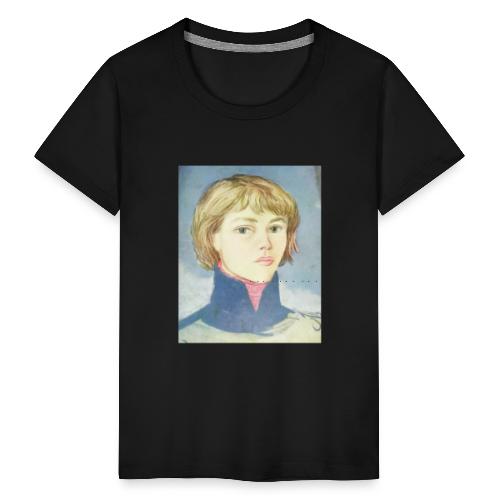 Zeichnung Mädchenkopf - Teenager Premium T-Shirt