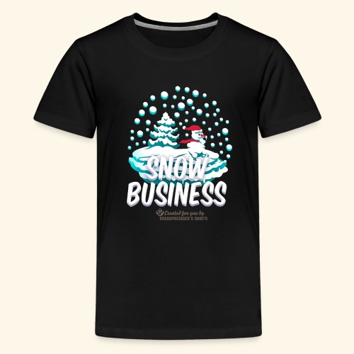 Schneemann Snow Business - Teenager Premium T-Shirt