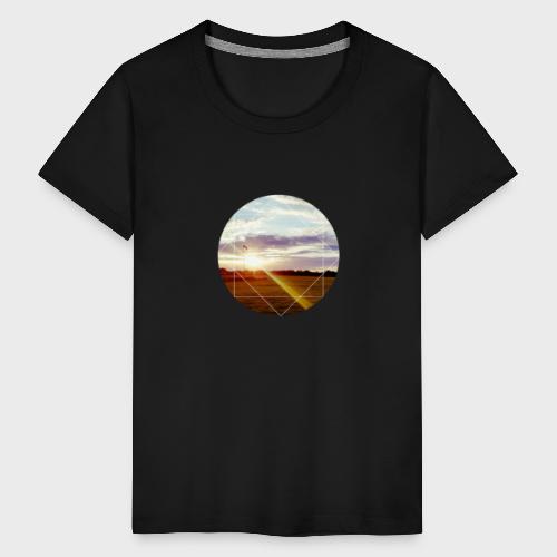 Sonnenuntergang am Platz - Teenager Premium T-Shirt