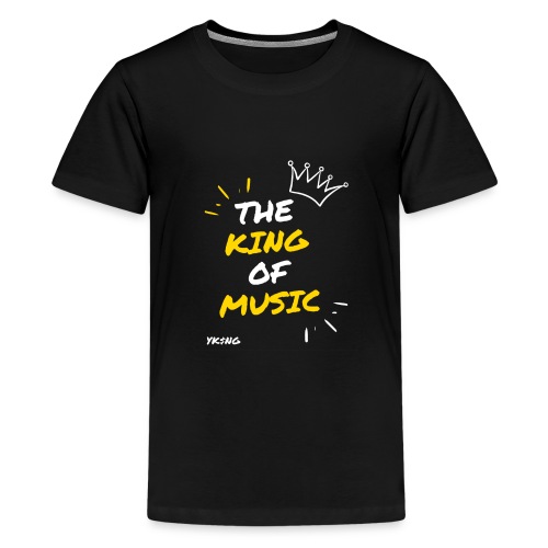 The king Of Music - Camiseta premium adolescente