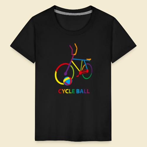 Radball | Cycle Ball Rainbow - Teenager Premium T-Shirt