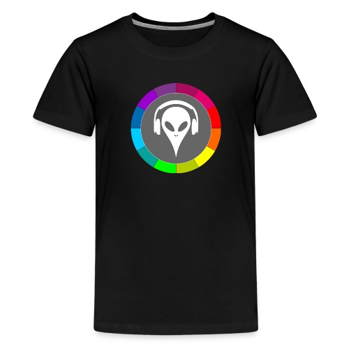 Rainbow colors alien - Teenage Premium T-Shirt