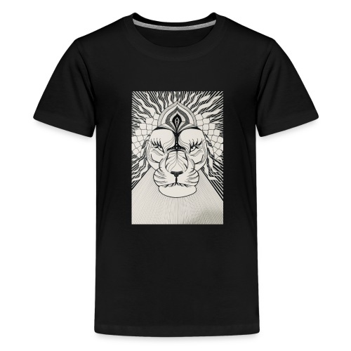 MandalArt Design - Lion - Teenager Premium T-shirt