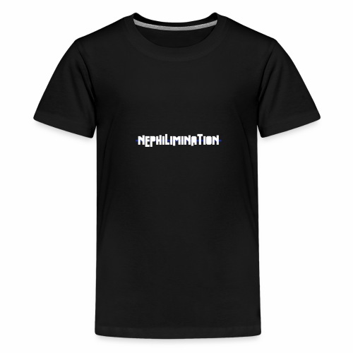 nephilimination logo white - Teenager Premium T-shirt