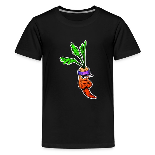 Karotte Cartoon Design - Teenager Premium T-Shirt