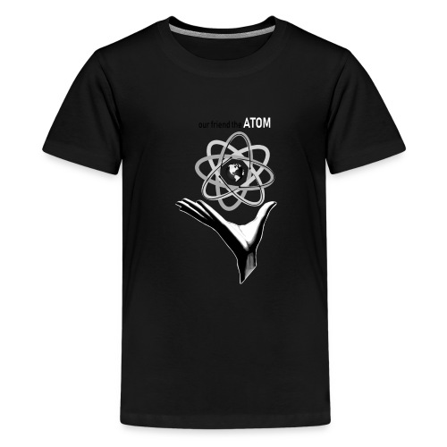 atom in hand - Premium T-skjorte for tenåringer