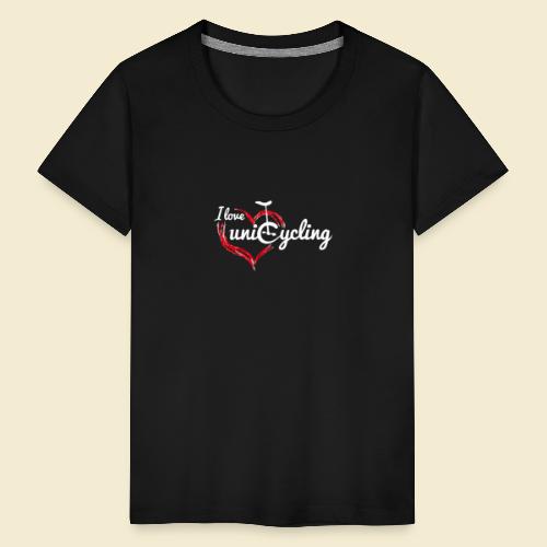 Einrad | I love unicycling - Teenager Premium T-Shirt