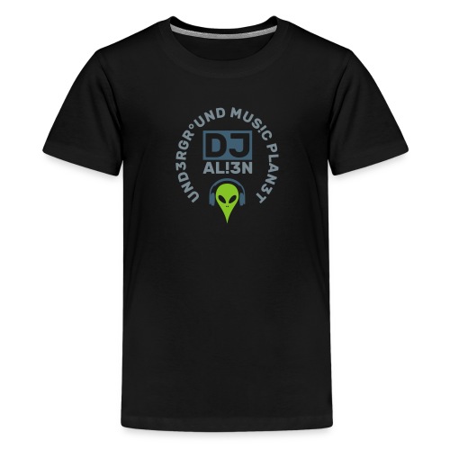 DJ Underground Music Planet Aliens - Teenage Premium T-Shirt