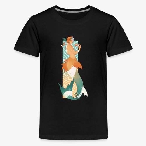 Meermin en goudvissen - RomyvdHel - Teenager Premium T-shirt