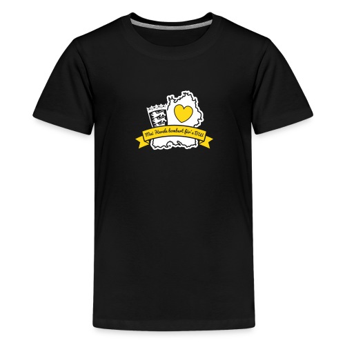 Herzle BW - Teenager Premium T-Shirt