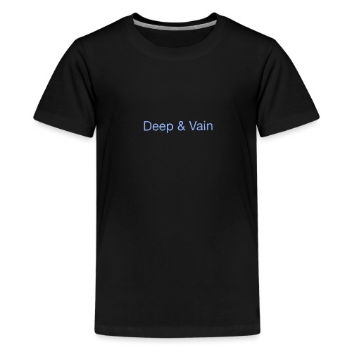 Deep&Vain Text Logo - Teenager Premium T-shirt
