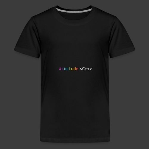 rainbow for dark background - Teenage Premium T-Shirt