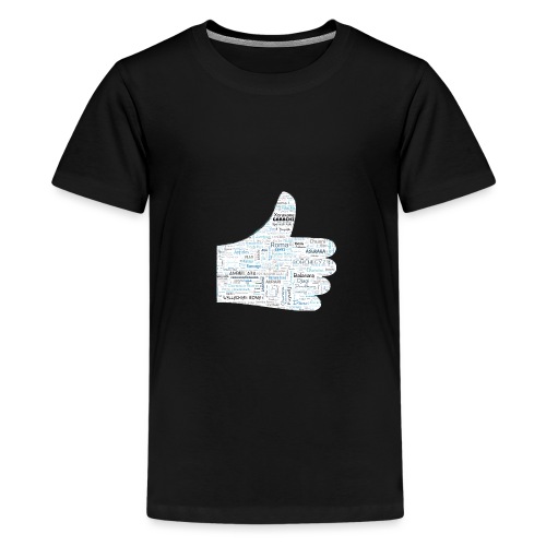 Thumb Up - Clans Roma -Gypsy Tribes Word Art Cloud - Teenager Premium T-Shirt