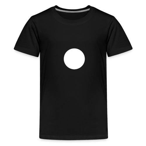 white circle - Premium-T-shirt tonåring