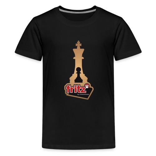 Fritz 19 Chess King and Pawn - Teenage Premium T-Shirt