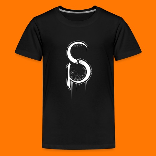 SCP-sign-WHITE transp - Teenage Premium T-Shirt