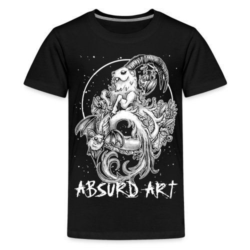 Sternzeichen Steinbock, von Absurd Art - Teenager Premium T-Shirt