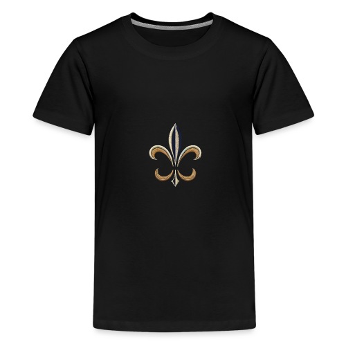 Elegant Fleur-de-Lis Shirt Design - Teenage Premium T-Shirt