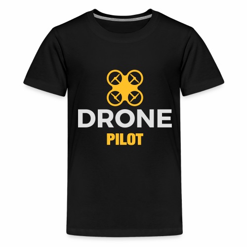 Logo Drone Pilot 5 klein - Teenager Premium T-shirt