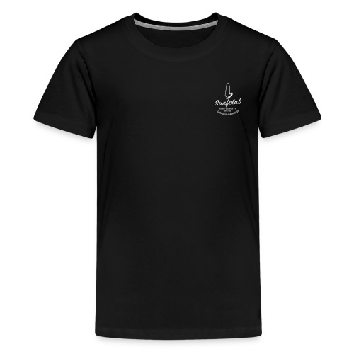 logo_surfclub_weiss_RZ - Teenager Premium T-Shirt