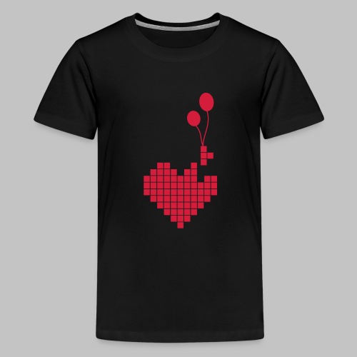 heart and balloons - Teenage Premium T-Shirt