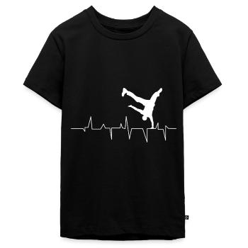 Hip Hop - T-shirt Premium bio Ado - noir - Devant - AI Model Teenager Male light (155cm)