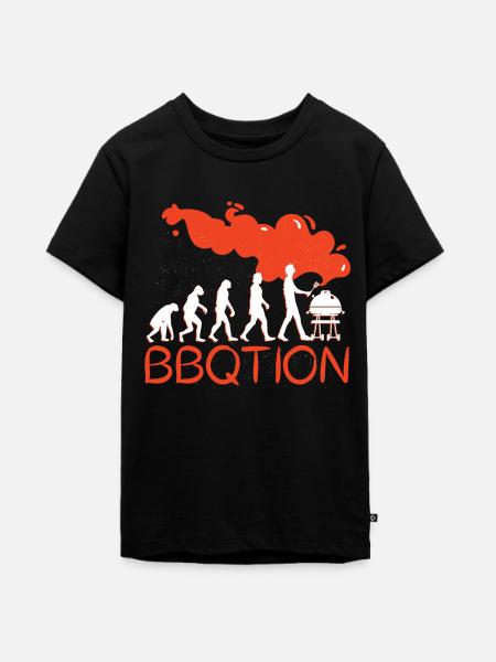 BBQTION - Teenager Premium Bio T-Shirt - Schwarz