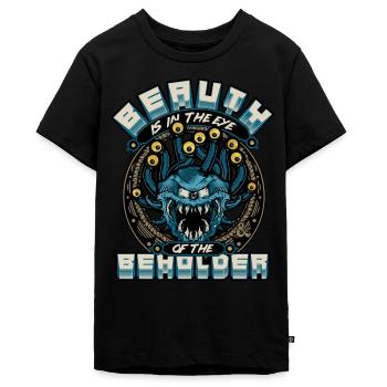 Dungeons And Dragons Beauth Is In Eye Of Beholder - Teenager Premium Bio T-Shirt - Schwarz - Vorne - AI Model Teenager Male light (155cm)