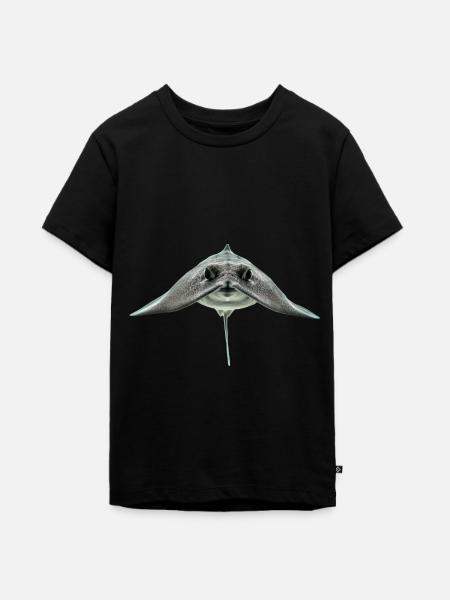 Stachelrochen - Teenager Premium Bio T-Shirt - Schwarz