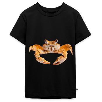 Krabbe - Teenager Premium Bio T-Shirt - Schwarz - Vorne - AI Model Teenager Male light (155cm)