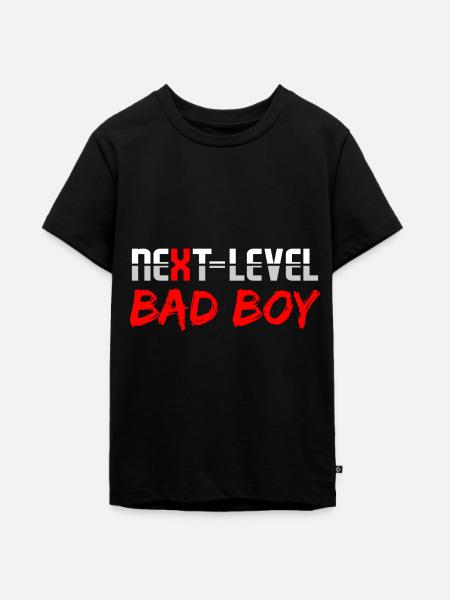 Next level bad boy - Teenager Premium Bio T-Shirt - Schwarz